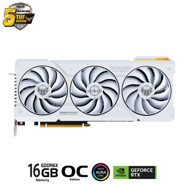 Card màn hình ASUS TUF Gaming GeForce RTX 4070 Ti SUPER 16GB GDDR6X White OC