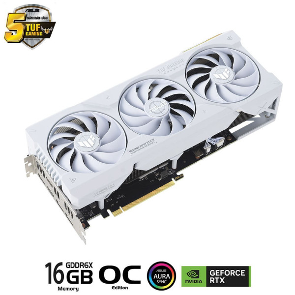 Card màn hình ASUS TUF Gaming GeForce RTX 4070 Ti SUPER 16GB GDDR6X White OC