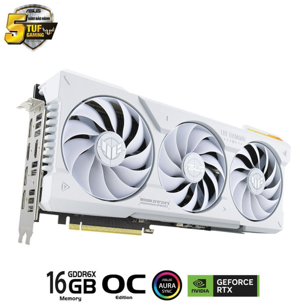 Card màn hình ASUS TUF Gaming GeForce RTX 4070 Ti SUPER 16GB GDDR6X White OC