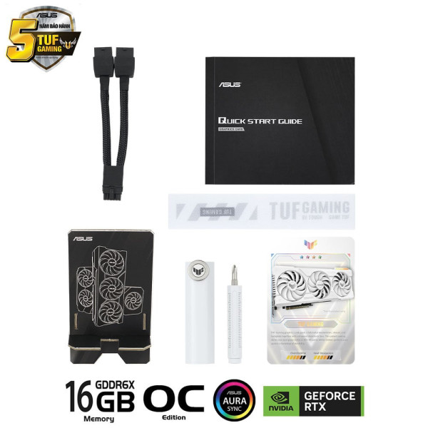 Card màn hình ASUS TUF Gaming GeForce RTX 4070 Ti SUPER 16GB GDDR6X White OC