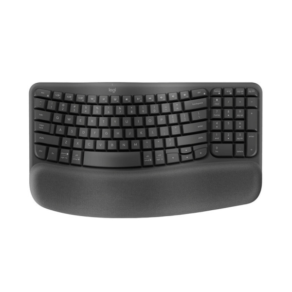 BÀN PHÍM KHÔNG DÂY LOGITECH WAVE KEYS ERGONOMIC GRAPHITE (USB 2.4GHZ LOGI BOLT , BLUETOOTH)