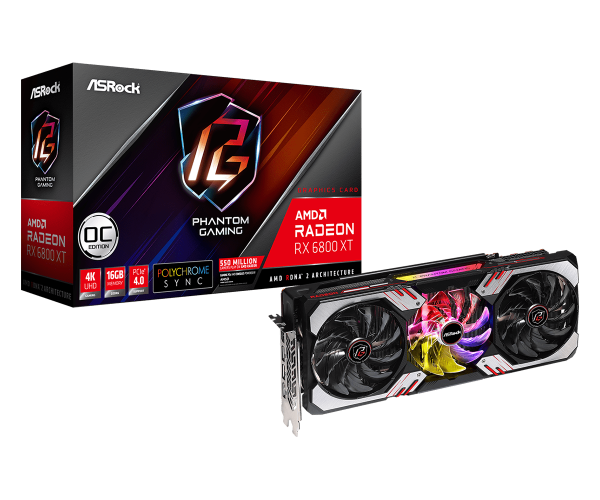 VGA ASROCK Radeon RX 6800 XT Phantom Gaming D 16GB OC