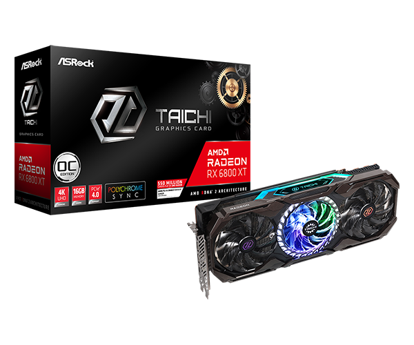 Card màn hình ASROCK AMD Radeon RX 6800 XT Taichi X 16GB OC