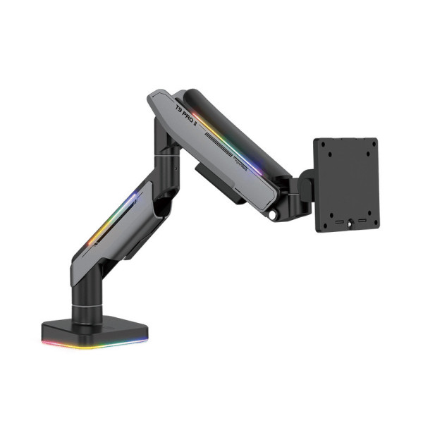 GIÁ TREO MÀN HÌNH HUMAN MOTION T9 PRO II LED RGB MÀU XÁM (23-43 INCH)