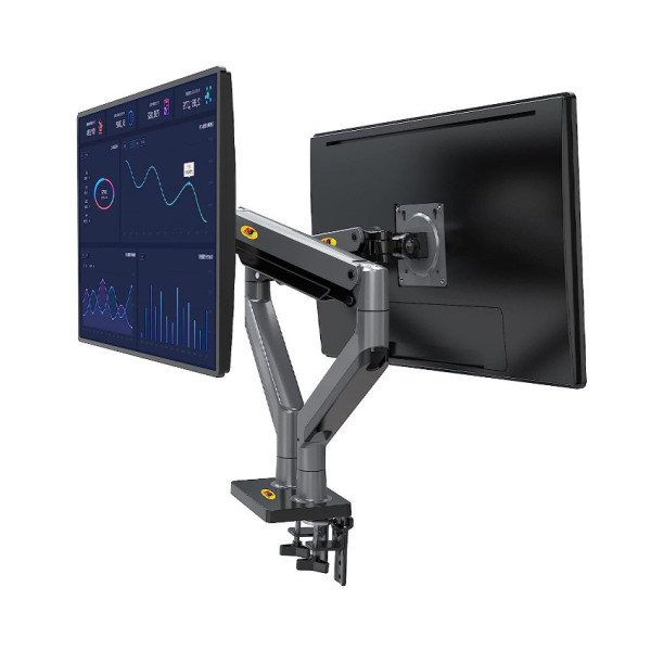 GIÁ TREO 2 MÀN HÌNH MÁY TÍNH NORTH BAYOU G35 MÀU ĐEN (22-32 INCH)