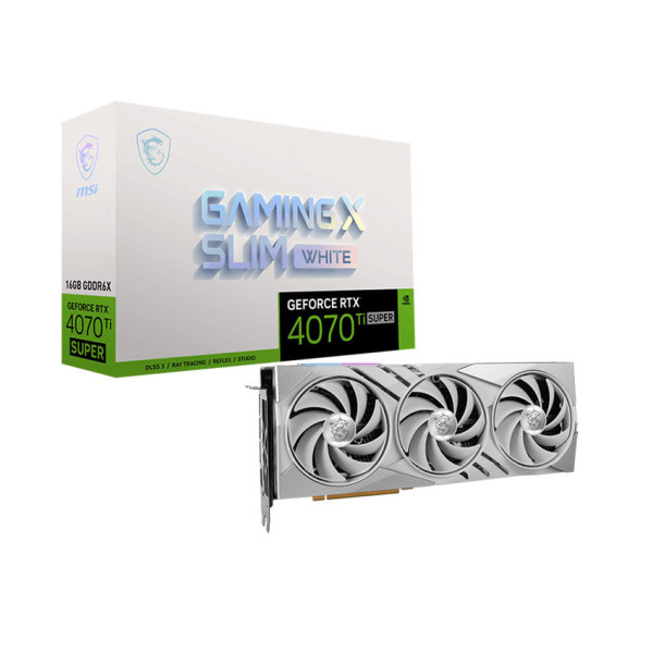 Card màn hình MSI GeForce RTX 4070 Ti SUPER 16GB GAMING X SLIM WHITE