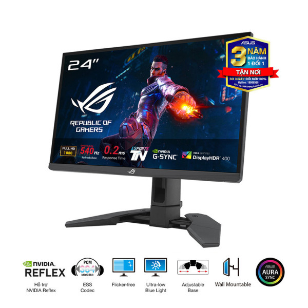 MÀN HÌNH ASUS ROG SWIFT PRO PG248QP (24.1 INCH/FHD/TN/540HZ/0.2MS) Chuyên Game