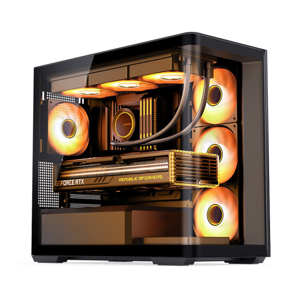 VỎ CASE JONSBO D300 BLACK (MATX/MID TOWER/MÀU ĐEN/KÍNH CONG)