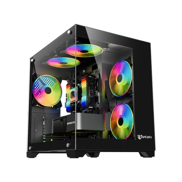 Case Jetek CSGO2 D.VA1 (Màu Đen/ MICRO ATX /ITX)