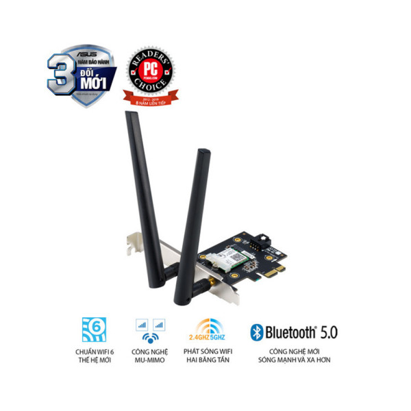 CARD MẠNG KHÔNG DÂY PCI EXPRESS ASUS PCE-AX3000 BULK