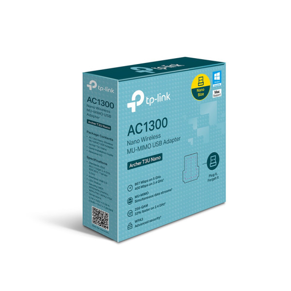 CARD MẠNG KHÔNG DÂY USB TP-LINK ARCHER T3U NANO WIRELESS AC1300