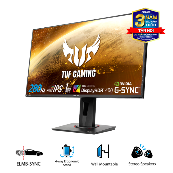 Màn Hình ASUS TUF GAMING VG279QM (27 inch FHD, IPS , 280Hz , G-SYNC Compatible , DisplayHDR™ 400)