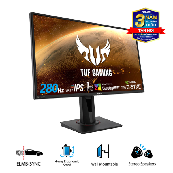Màn Hình ASUS TUF GAMING VG279QM (27 inch FHD, IPS , 280Hz , G-SYNC Compatible , DisplayHDR™ 400)