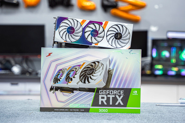 CARD MÀN HÌNH COLORFUL IGAME RTX 3060 ULTRA WHITE OC 12GB L-V