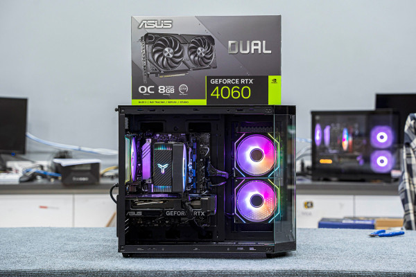 PC AMD GAMING Ryzen 7 5700X - RTX 4060 DUAL OC 8GB (All NEW - Bảo hành 36 tháng)