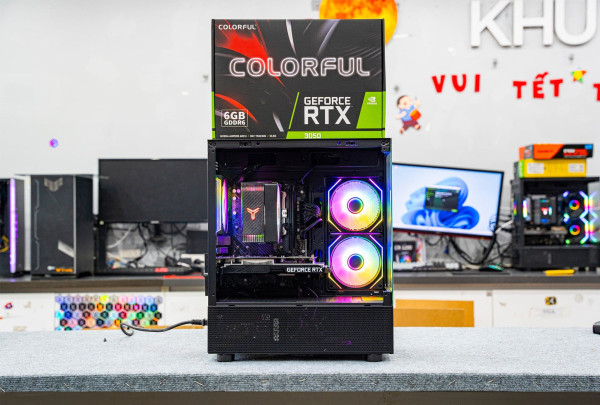 PC AMD GAMING Ryzen 7 5700X  - RTX 3050 6GB (All NEW - Bảo hành 36 tháng)