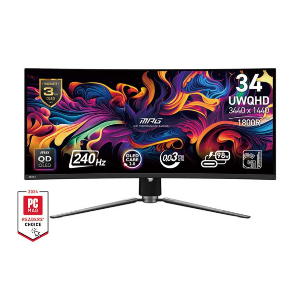 Màn hình cong MSI MPG 341CQPX QD-OLED 34-inch 240Hz chuyên game