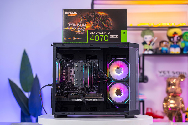 PC AMD GAMING RYZEN 7 9800X3D - RTX 4070 Super 12GB OC BLACK ( ALL NEW - Bảo hành 36 tháng)
