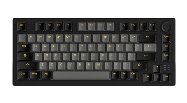 Bàn phím cơ DareU EK75 Pro Triple Mode Black Golden FIREFLY SWITCH