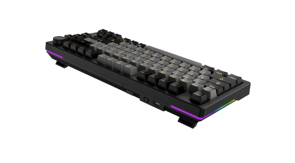 Bàn phím cơ DareU EK75 Pro Triple Mode Black Golden FIREFLY SWITCH