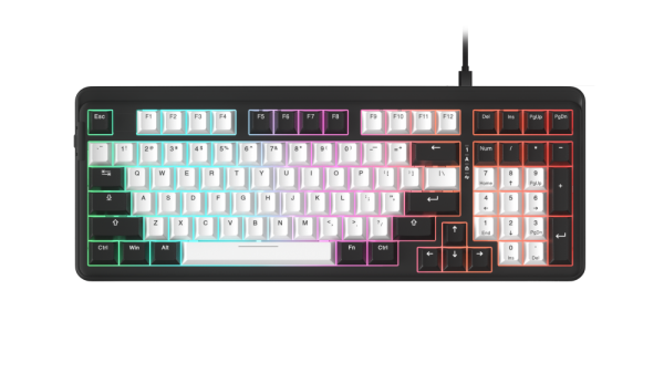 Bàn phím cơ DareU EK98 White Black Dream switch