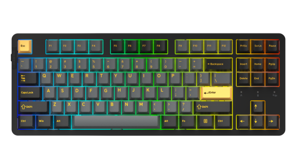 Bàn phím cơ DareU EK87 Pro Triple Mode Black Golden Dream switch