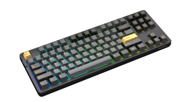 Bàn phím cơ DareU EK87 Pro Triple Mode Black Golden Dream switch