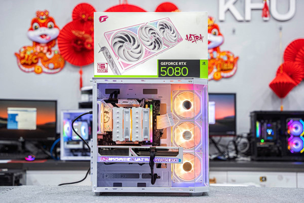 PC AMD GAMING Ryzen 7 9800X3D - RTX 5080 16GB OC WHITE (ALL NEW - Bảo hành 36 tháng)