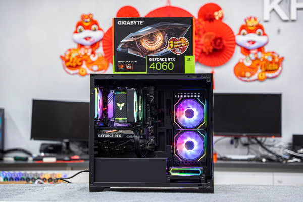 PC AMD GAMING PRO Ryzen 7 7700 - RTX 4060 8GB OC (All NEW - Bảo hành 36 tháng)