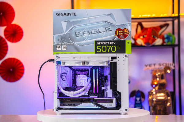 PC MINI TTG GAMING PRO RYZEN 7 7800X3D - RTX 5070 TI 16GB OC ULTRA WHITE