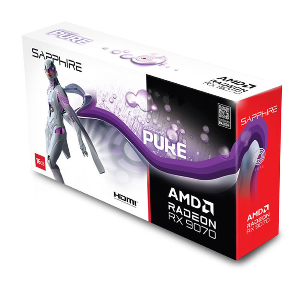 Card màn hình SAPPHIRE PURE AMD RADEON RX 9070 GAMING OC 16GB