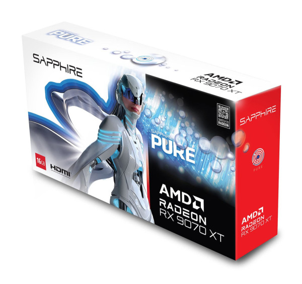 Card màn hình SAPPHIRE PURE AMD RADEON RX 9070 XT GAMING OC 16GB