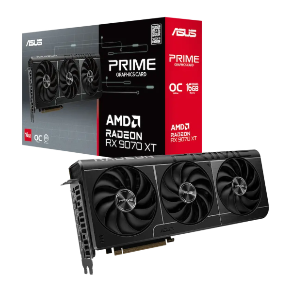 Card màn hình ASUS Prime Radeon RX 9070 XT OC Edition 16GB GDDR6