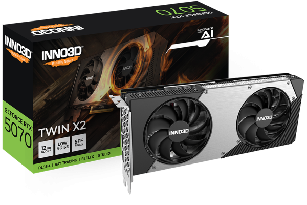 Card màn hình INNO3D GeForce RTX 5070 TWIN X2 12GB GDDR7