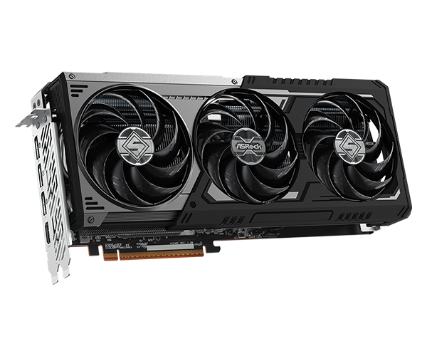 Card màn hình ASROCK AMD Radeon RX 9070 XT Steel Legend Dark 16GB