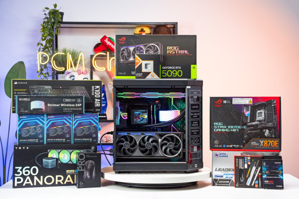 PC AMD GAMING SUPER LUXURY RYZEN 9 9950X3D - RTX 5090 32GB OC Edition  (All NEW - Bảo hành 36 tháng)