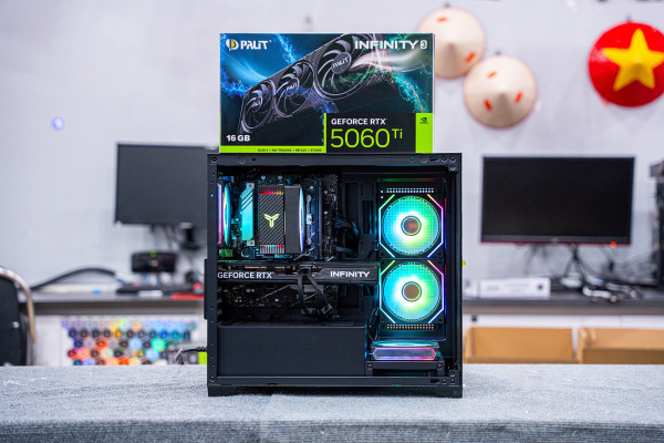 PC TTG AMD GAMING RYZEN 5 7500F  - RTX 5060 Ti 16GB (All NEW - Bảo hành 36 tháng)