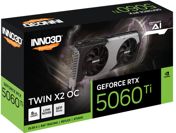 Card màn hình INNO3D GeForce RTX 5060 Ti 8GB Twin X2 OC