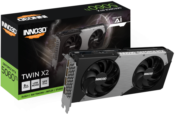 Card màn hình INNO3D GeForce RTX 5060 Ti 8GB Twin X2