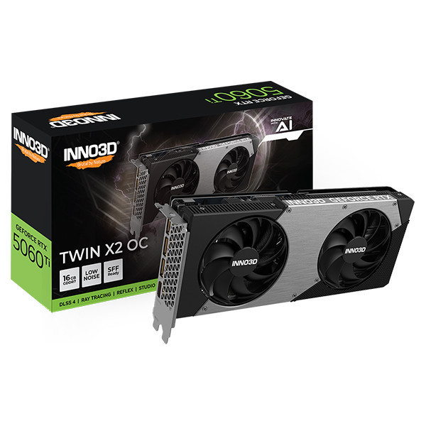 Card màn hình INNO3D GeForce RTX 5060 Ti 16GB Twin X2 OC