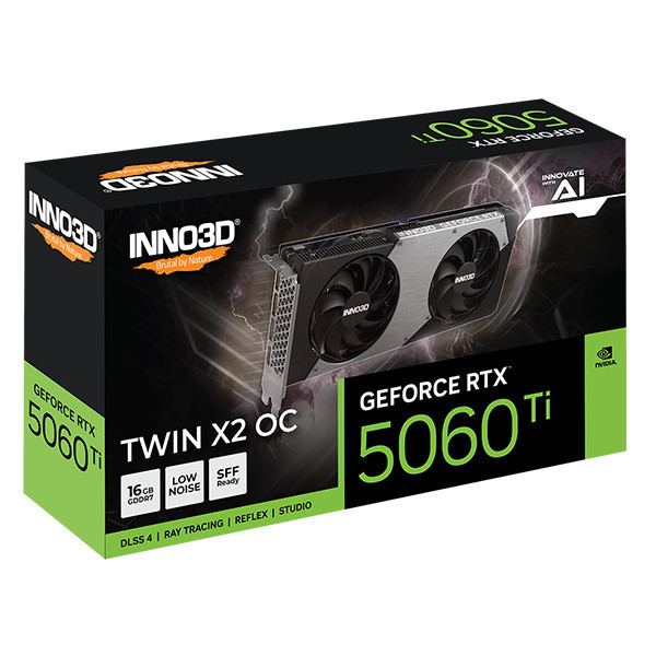 Card màn hình INNO3D GeForce RTX 5060 Ti 16GB Twin X2 OC