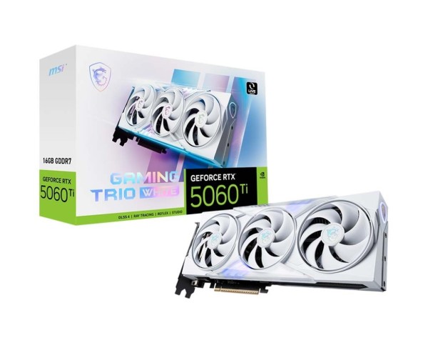 Card màn hình MSI GeForce RTX 5060 Ti 16G GAMING TRIO WHITE