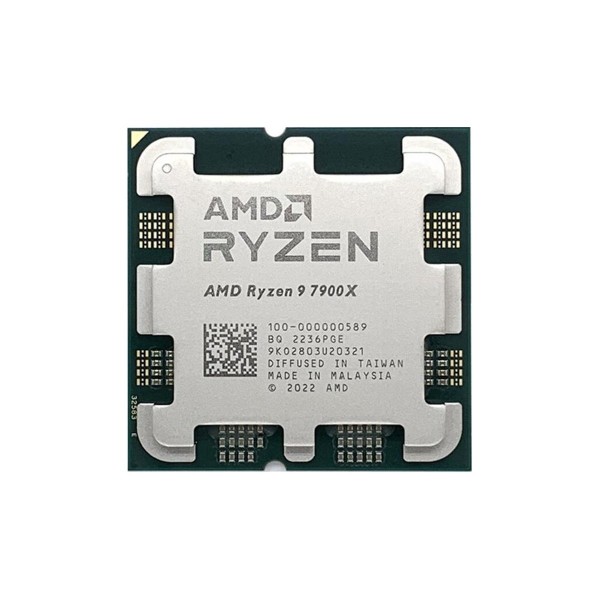 CPU AMD RYZEN 9 7900X - TRAY NEW (4.7 GHZ UPTO 5.6GHZ / 76MB / 12 CORES, 24 THREADS / 170W / AM5)