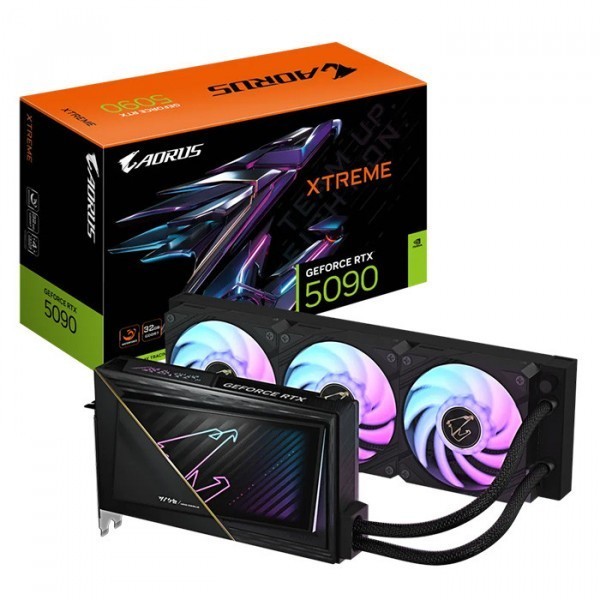 Card màn hình GIGABYTE AORUS GeForce RTX 5090 XTREME WATERFORCE 32GB GDDR7