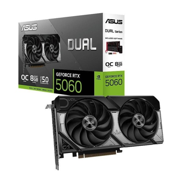 Card màn hình ASUS Dual GeForce RTX 5060 8GB GDDR7 OC Edition (DUAL-RTX5060-O8G)