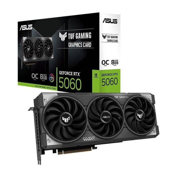 Card màn hình ASUS TUF Gaming GeForce RTX 5060 8GB GDDR7 OC Edition (TUF-RTX5060-O8G-GAMING)