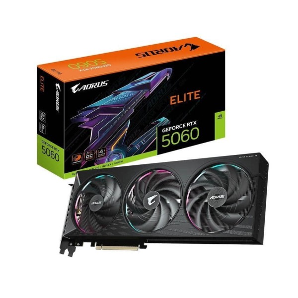 Card màn hình Gigabyte AORUS GeForce RTX 5060 ELITE 8GB (GV-N5060AORUS E-8GD)