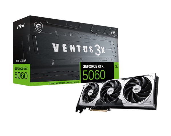 Card màn hình MSI RTX 5060 8GB VENTUS 3X OC