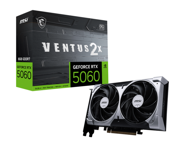 Card màn hình MSI RTX 5060 8GB VENTUS 2X OC