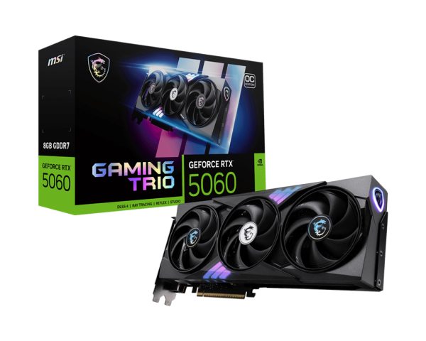 Card màn hình MSI GeForce RTX 5060 8G GAMING TRIO OC